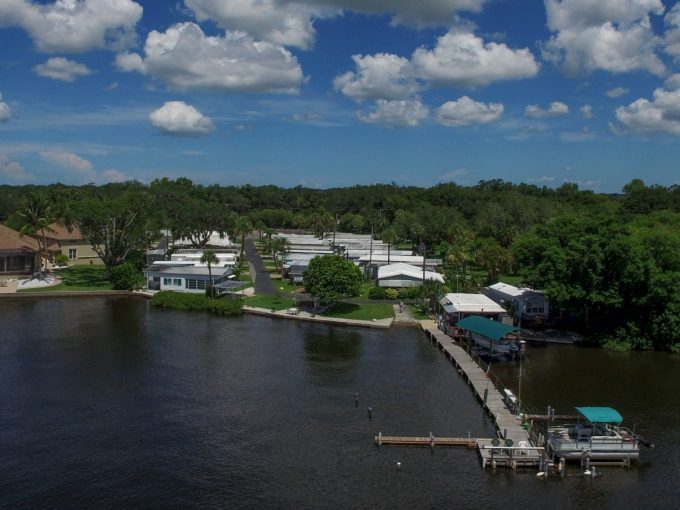 aereal view of Pelican Pier West